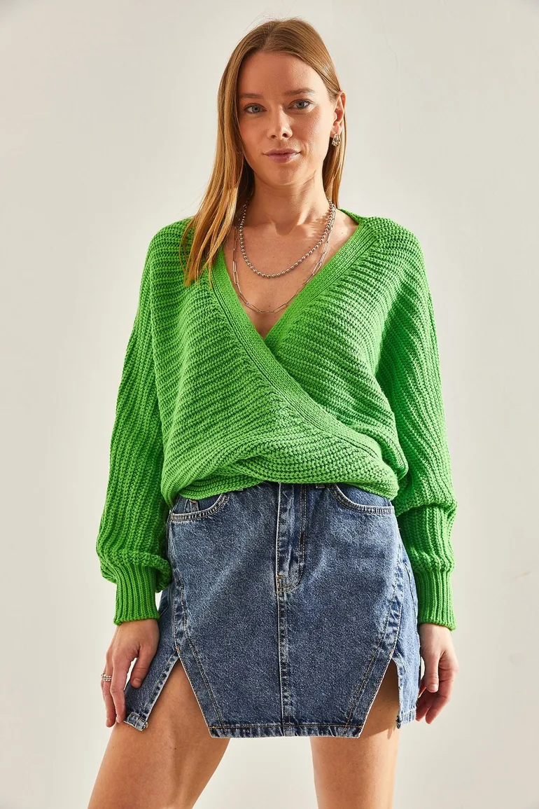 Women's Tie Detailed Knitwear Cardigan - 1
