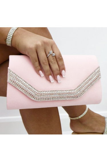 Lemonade Crystal Royalty Bag Baby Pink
