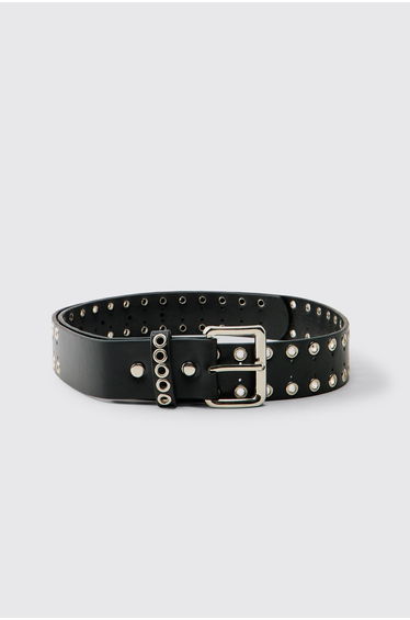 PU Studded Belt - black