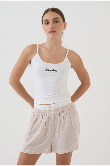 DSGN Studio Stripe Boxer Short - taupe