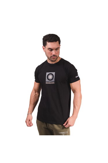 Lambretta Mens Box Logo T-Shirt - Black