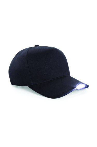 Beechfield LED Light Baseball Cap - Black