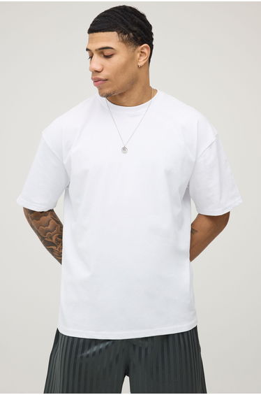 White Oversized Club De Luxe Print T-Shirt - white