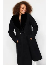 Plus Size Coat - Black - Basic - 2