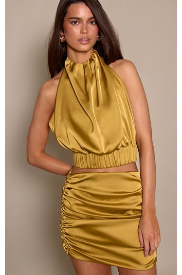 Chartreuse Puffball Top