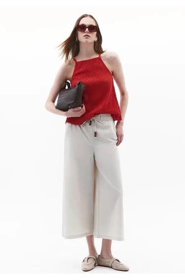 Ultra High Waist Pants - SILVER BIRCH