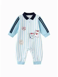 Unisex Polo Collar Romper