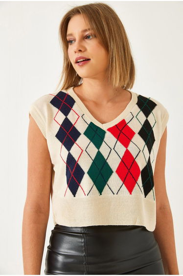 Women's Patterned Knitwear Sweater