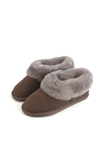 Eastern Counties Leather Womens/Ladies Elena Sheepskin Slipper Boots - Truffle Brown