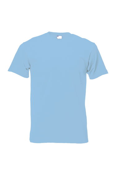 Mens Short Sleeve Casual T-Shirt - Light Blue