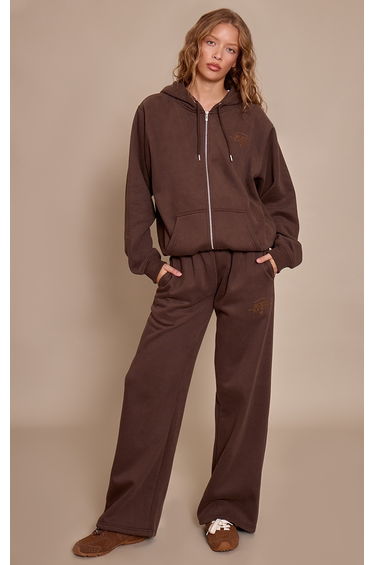 Chocolate PLT Sports Society Straight Leg Sweatpants