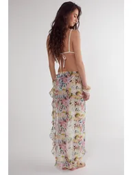 Tie Dye Ruffle Beach Skirt - 2