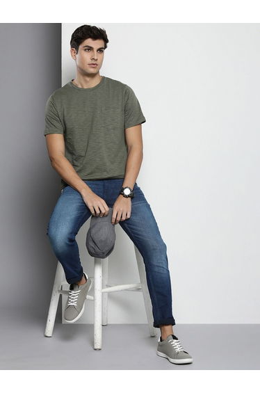 Men Slim Fit Solid Jeans