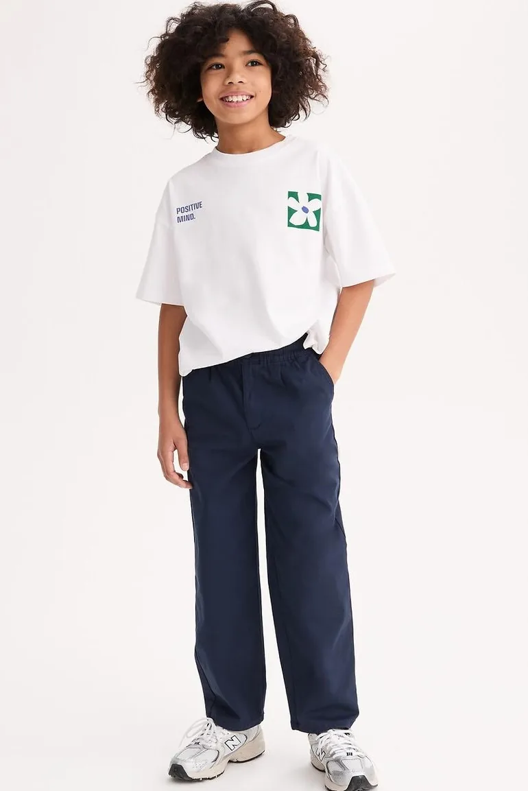 Chinos with Elasticated Waist
