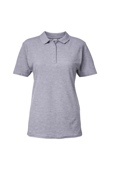 Gildan Softstyle Womens/Ladies Short Sleeve Double Pique Polo Shirt - Sport Grey