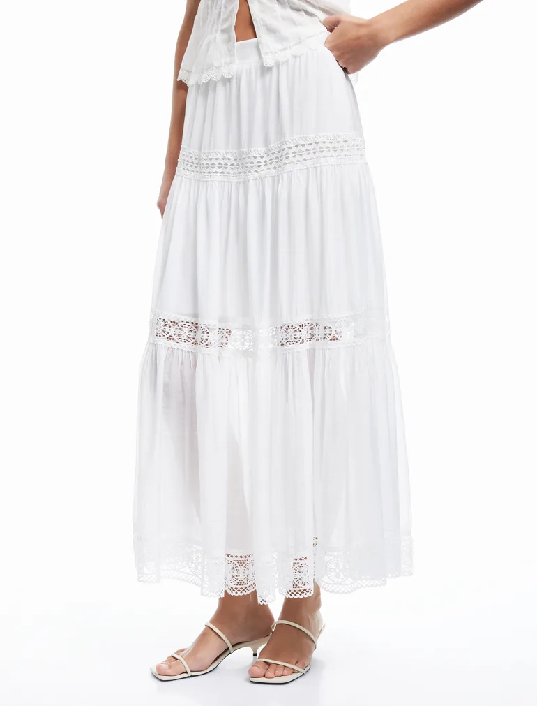 Layered Maxi Skirt - 1