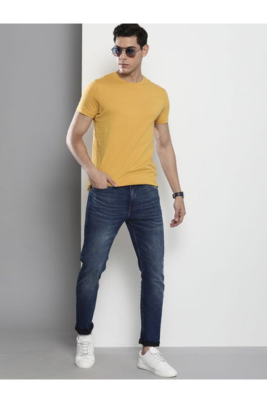 Men Slim Fit Solid Jeans