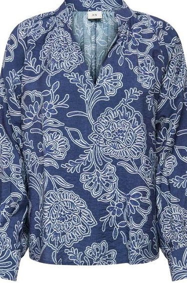 Printed Long Sleeve Blouse