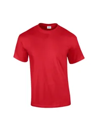 تيشيرت قطن رجالي - أحمر