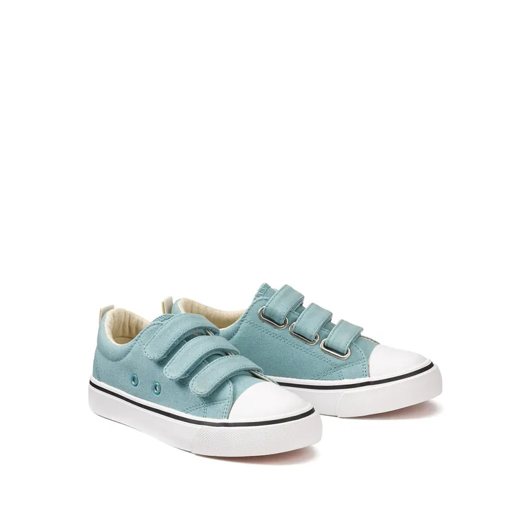 Kids Canvas Trainers with Touch 'n' Close Fastening - 1