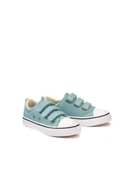 Kids Canvas Trainers with Touch 'n' Close Fastening - 1