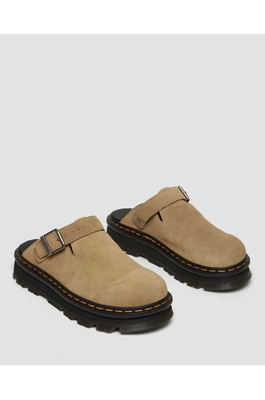 ZebZag Closed Mules in Suede Leather