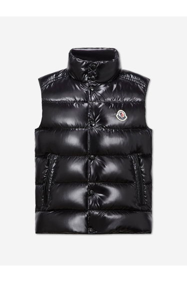 Moncler Enfant Boys Down Padded Tib Gilet in Black
