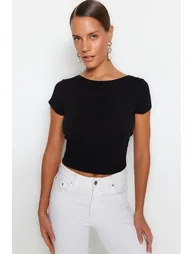 Blouse - Black - Slim fit