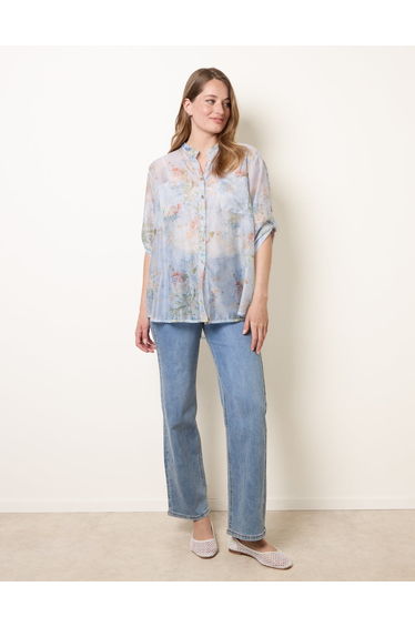 Sheer Floral Shirt