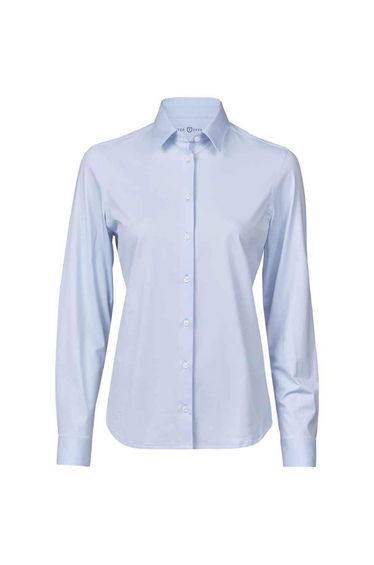 Tee Jays Womens/Ladies Stretch Long-Sleeved Active Shirt - Light Blue