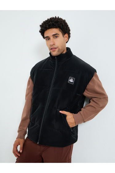 Men Relaxed Fit Solid Puffer Jacket