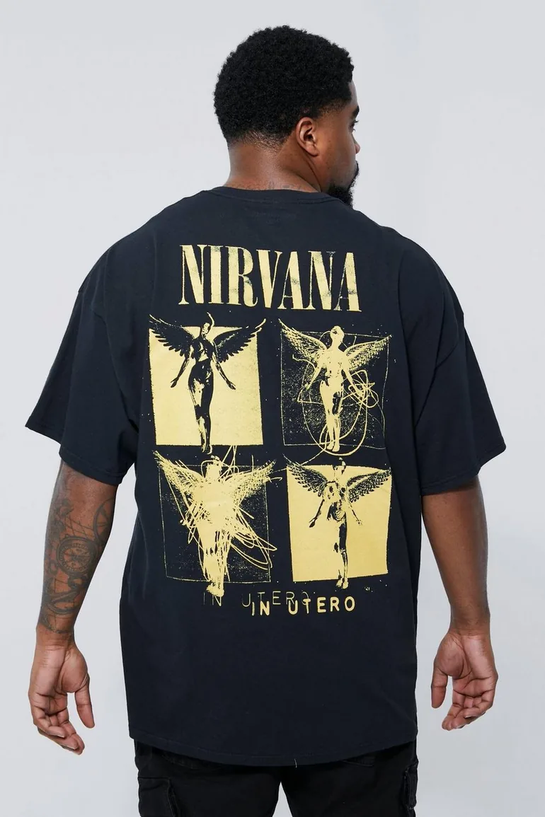 Plus Nirvana License T-shirt - black