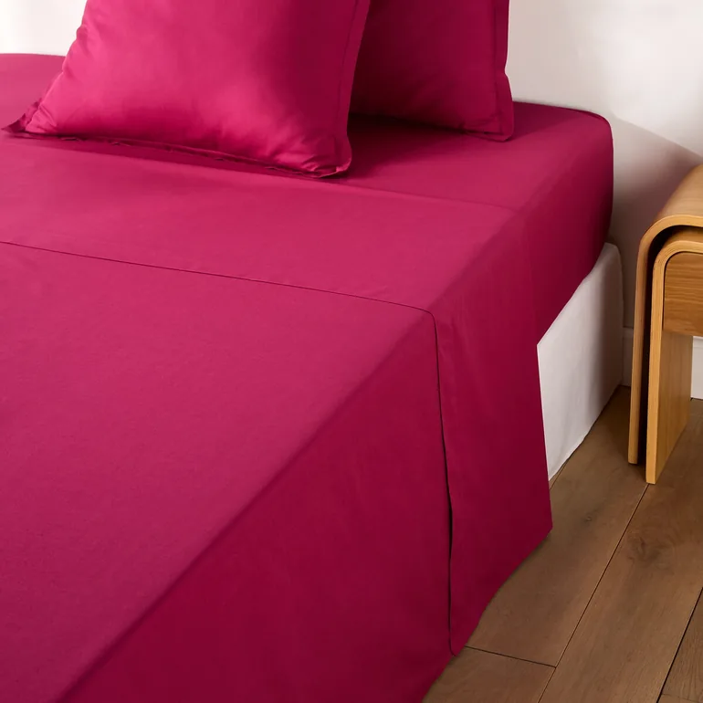 شراشف سرير بدون مطاط لا ريدوت انتيريورز باللون الزهري - 2