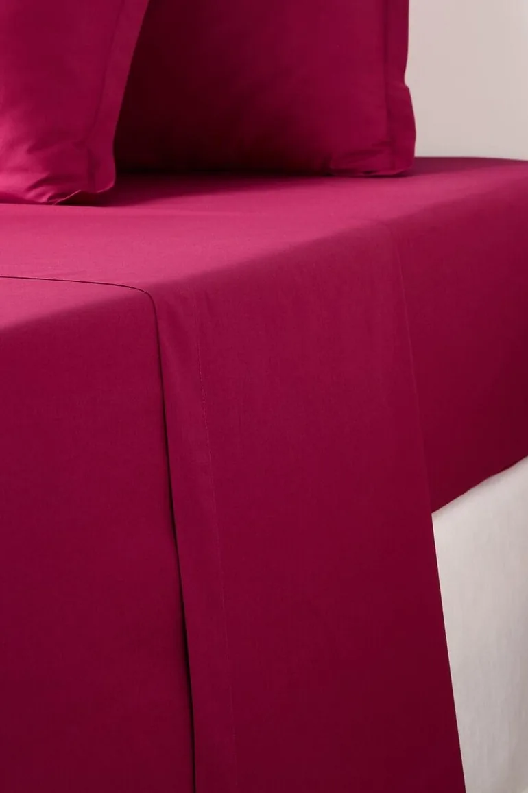 شراشف سرير بدون مطاط لا ريدوت انتيريورز باللون الزهري