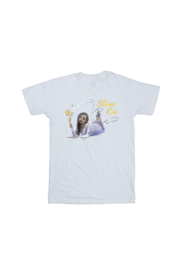 Wish Girls Shine On Asha Lying Cotton T-Shirt - White