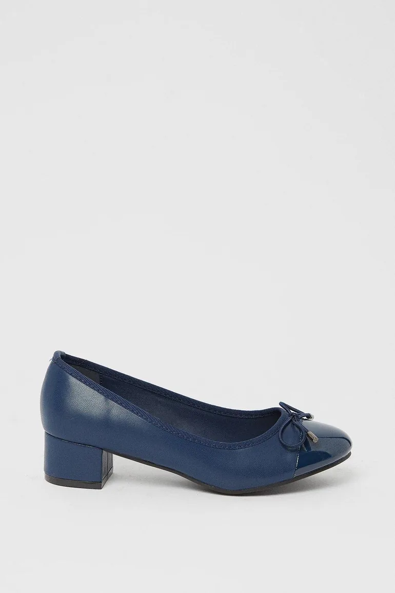 Good For The Sole: Talia Comfort Block Heel Ballet Pumps - 1
