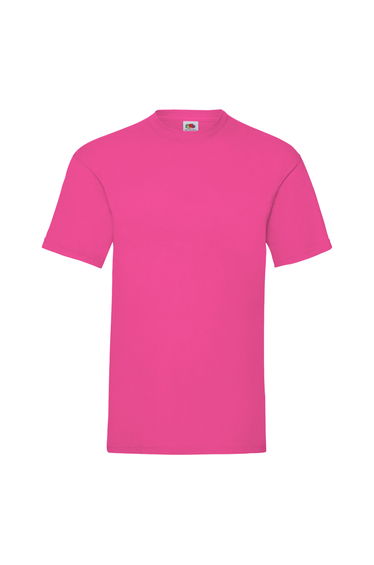 Fruit Of The Loom Mens Valueweight Short Sleeve T-Shirt - Fuchsia