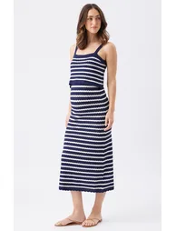 Pointelle Knit Nursing Dress - 4