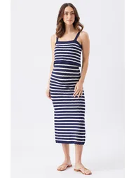 Pointelle Knit Nursing Dress