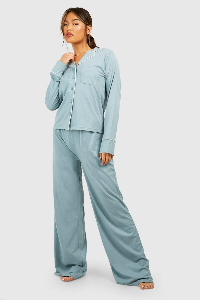 Button Front Lounge Shirt - 2