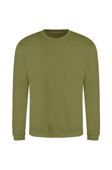 Awdis Mens Crew Neck Sweatshirt - Khaki