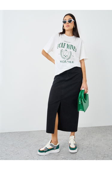 Graphic Print Short Sleeve Oversized T-Shirt