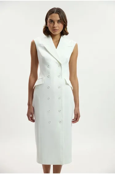 Tall Tailored Tux Pencil Dress