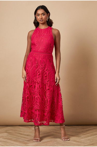Lace Halterneck Dress