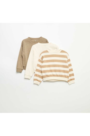 Pack of 2 sweatshirts BEIGE