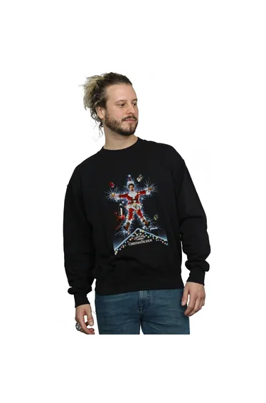 National Lampoon´s Christmas Vacation Mens Poster Sweatshirt - Black