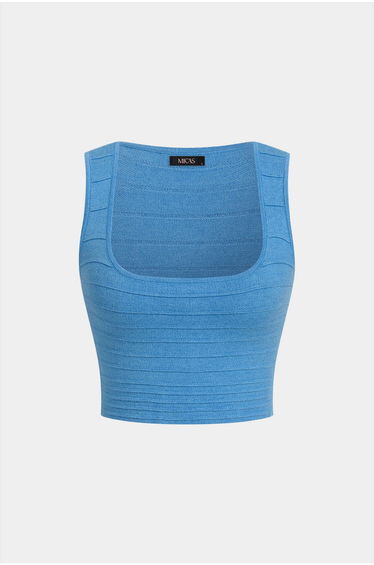 Knit Square Neck Tank Top