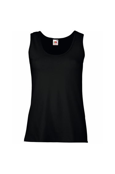 Fruit Of The Loom Ladies/Womens Lady-Fit Valueweight Vest - Black