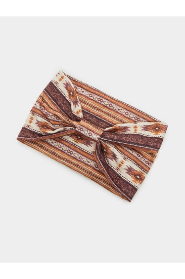 Women Boho Printed Knotted Headband