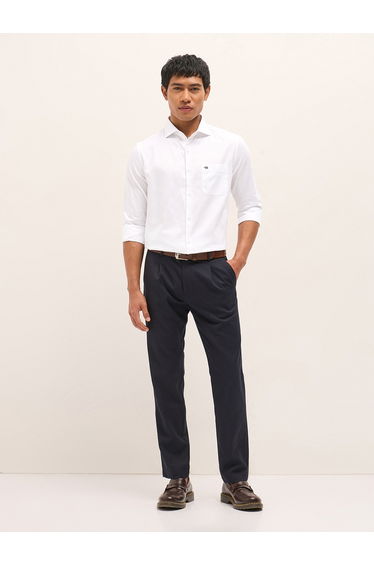 Men Woven Design Tailored Fit Formal Shirt